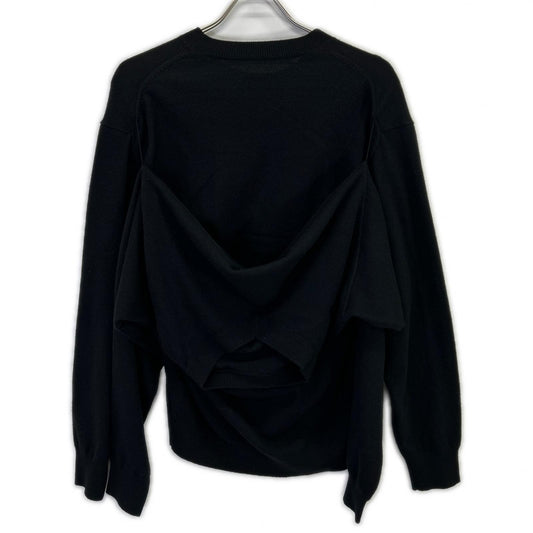 ALEXANDER WANG アレキサンダーワン ブラック レイヤードスリーブ ニット トップス