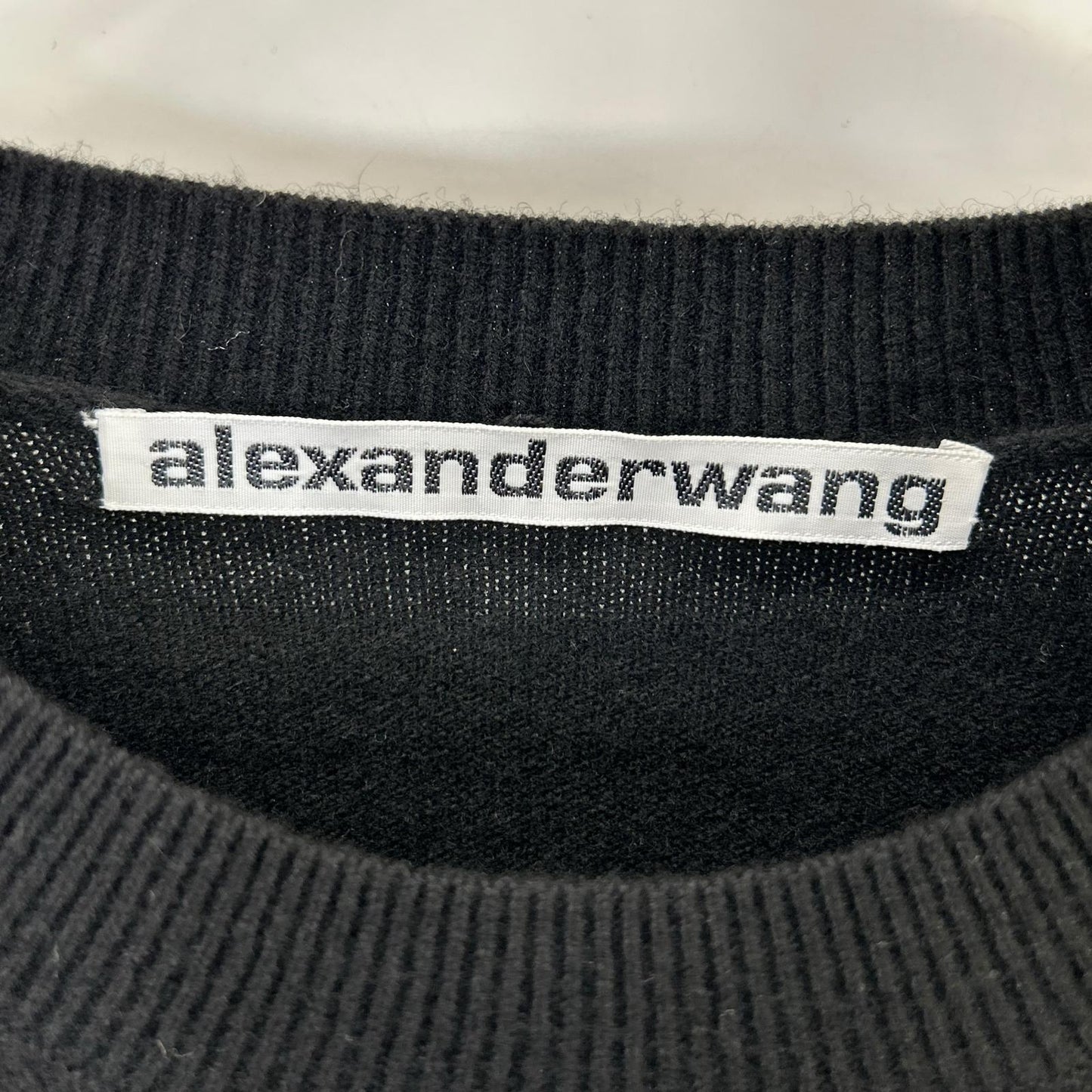 ALEXANDER WANG アレキサンダーワン ブラック レイヤードスリーブ ニット トップス