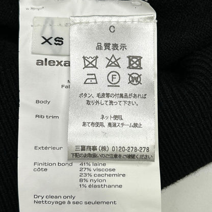 ALEXANDER WANG アレキサンダーワン ブラック レイヤードスリーブ ニット トップス