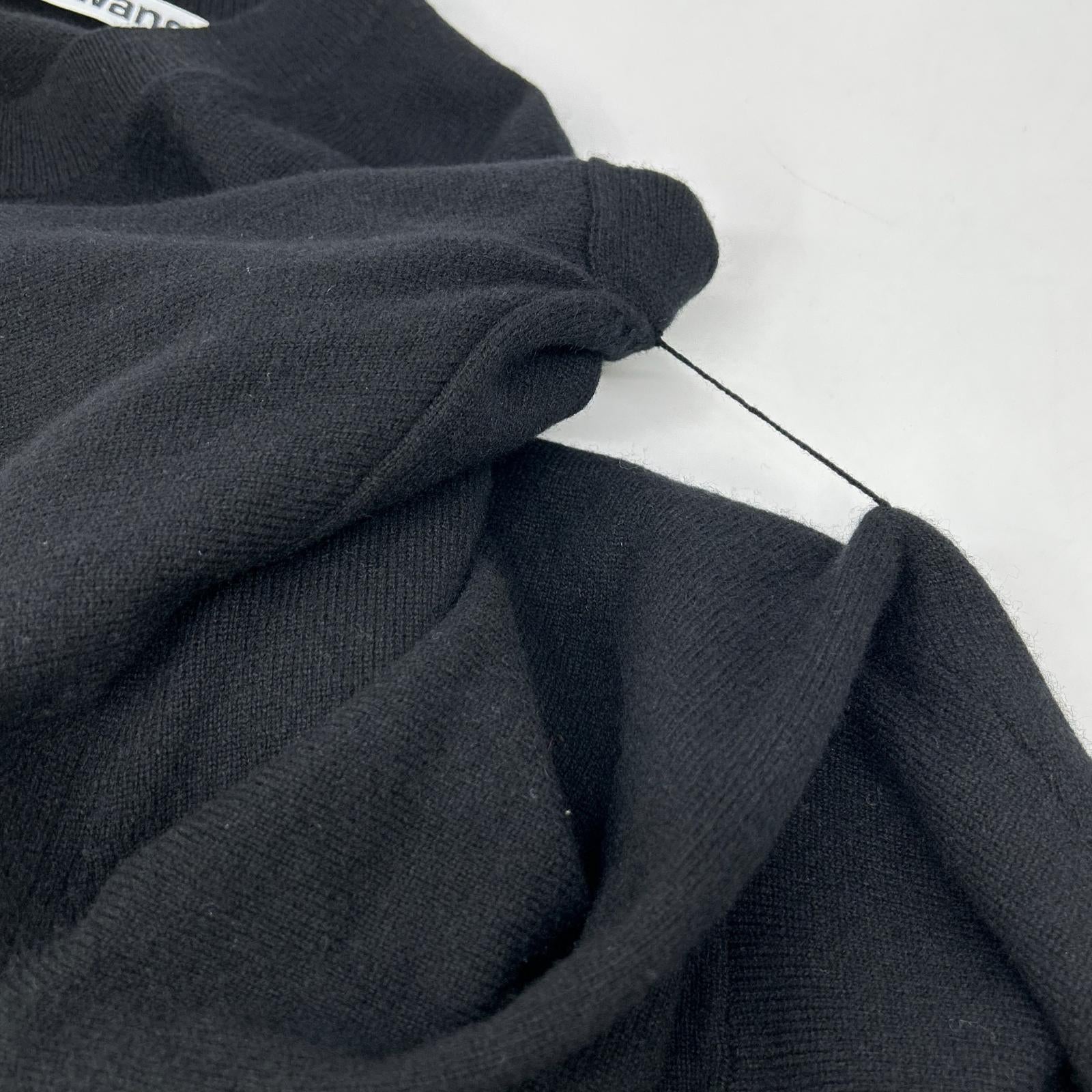 ALEXANDER WANG アレキサンダーワン ブラック レイヤードスリーブ ニット トップス