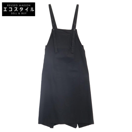 Y's Yohji Yamamoto 黑色 YG-D84-003 棉质 背心裙 吊带裤 连体裤