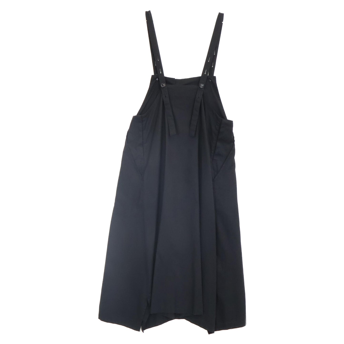 Y's Black YG-D84-003 Cotton Jumper Dress Salopette Overalls All-in-one