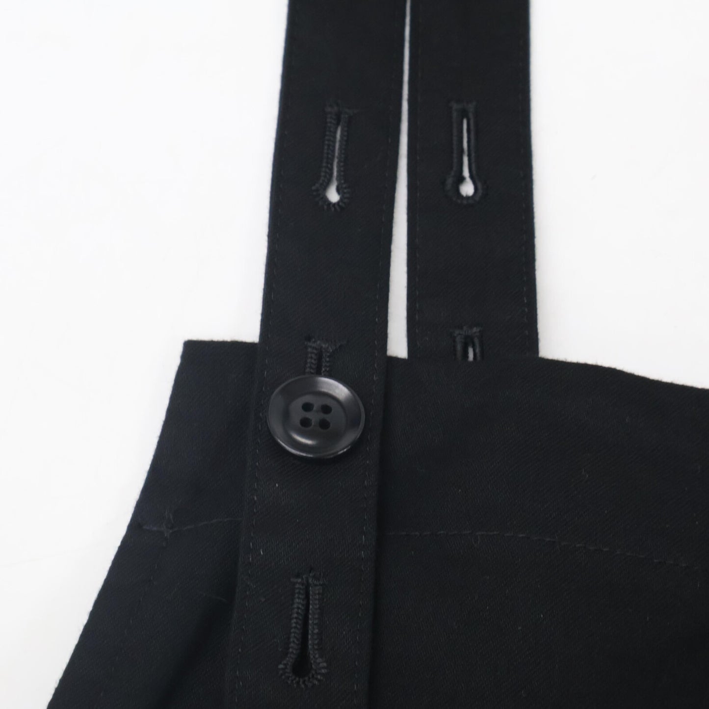 Y's Black YG-D84-003 Cotton Jumper Dress Salopette Overalls All-in-one