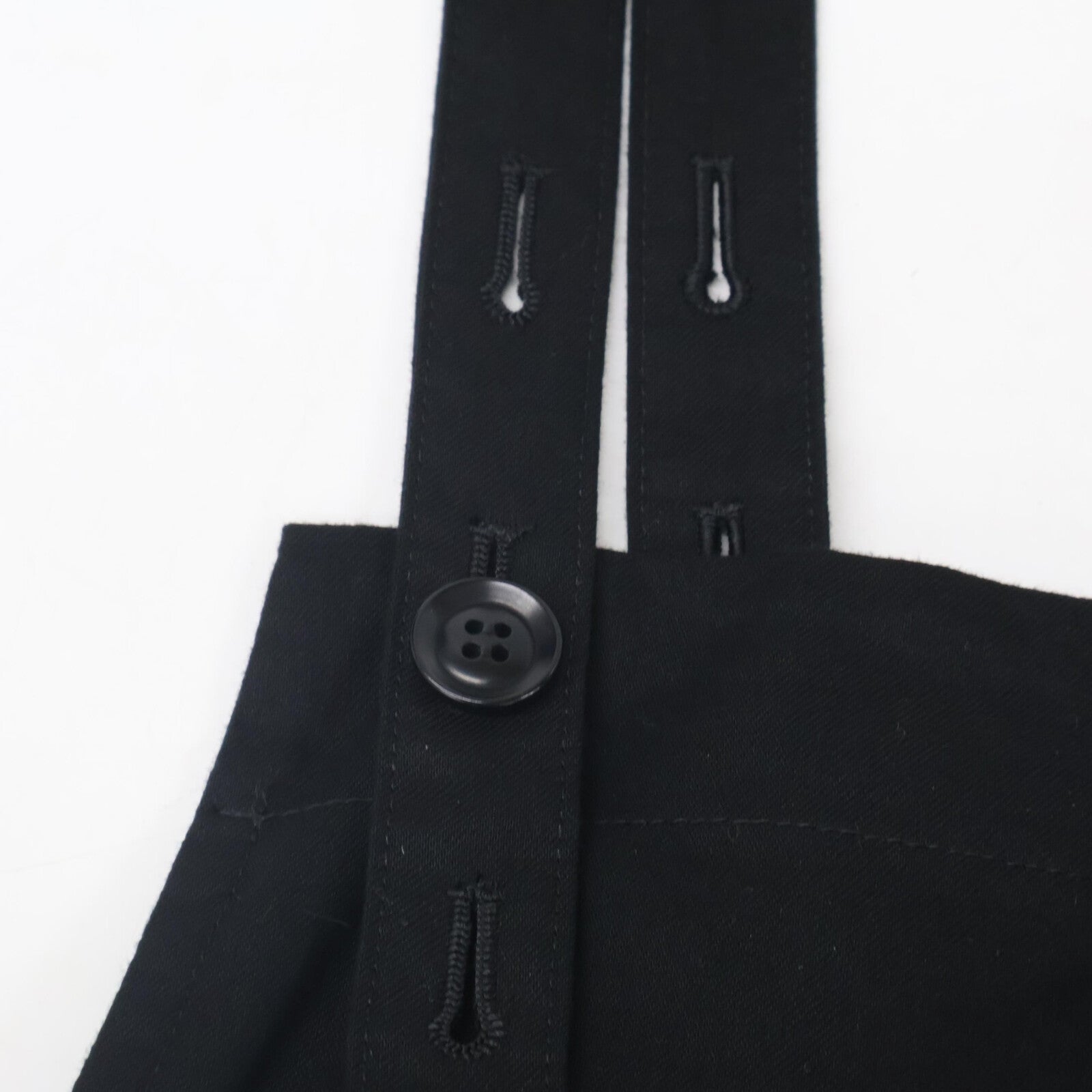 Y's Black YG-D84-003 Cotton Jumper Dress Salopette Overalls All-in-one