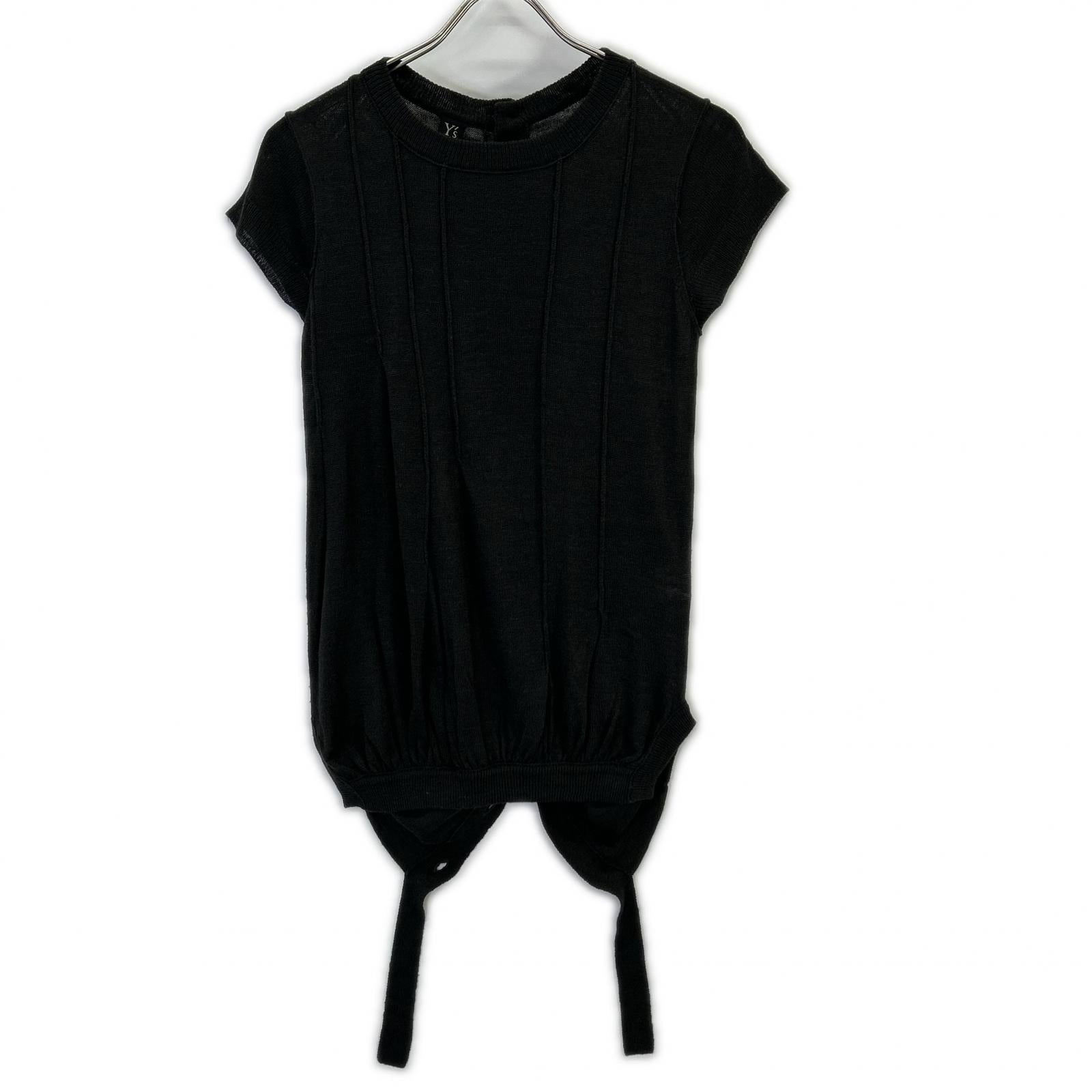 Y's 23SS Gray YZ-K96-584 Back Button Knit Top