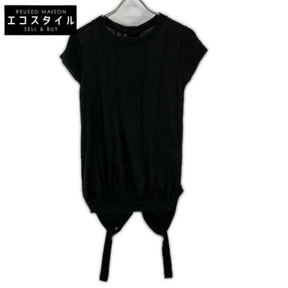 Y's 23SS Gray YZ-K96-584 Back Button Knit Top
