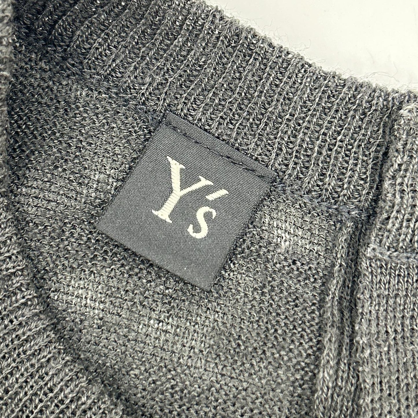 Y's 23SS Gray YZ-K96-584 Back Button Knit Top
