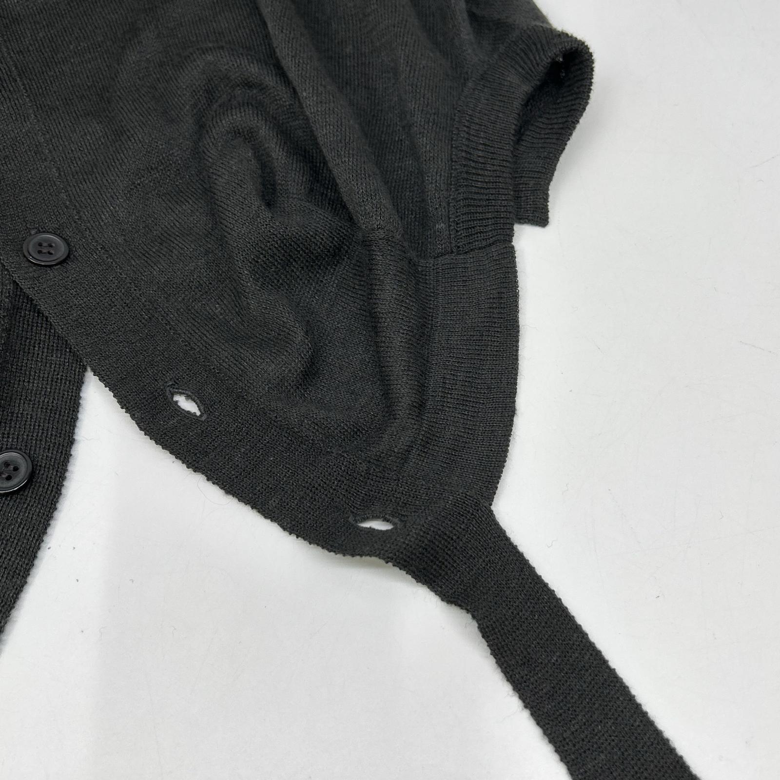 Y's 23SS Gray YZ-K96-584 Back Button Knit Top