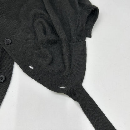 Y's 23SS Gray YZ-K96-584 Back Button Knit Top