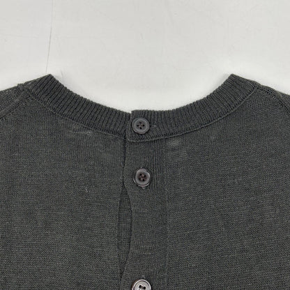 Y's 23SS Gray YZ-K96-584 Back Button Knit Top