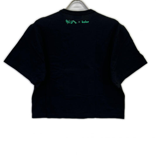 kolor ×On-U Sound Black Print T-Shirt Top