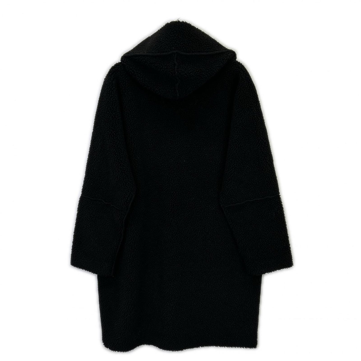 Lou Andrea ルーアンドレア ブラック GZ74 リバーシブル ムートンフェイクフードコート コート