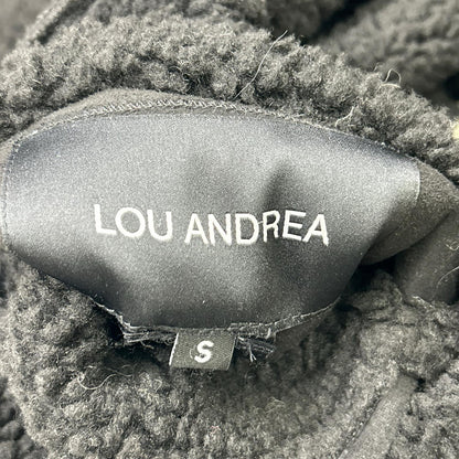 Lou Andrea ルーアンドレア ブラック GZ74 リバーシブル ムートンフェイクフードコート コート
