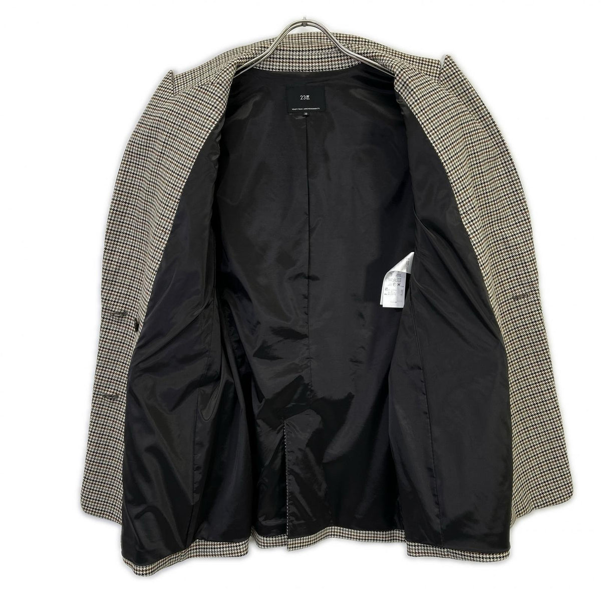 23区 23区 Beige gun club check stretch jacket Jacket