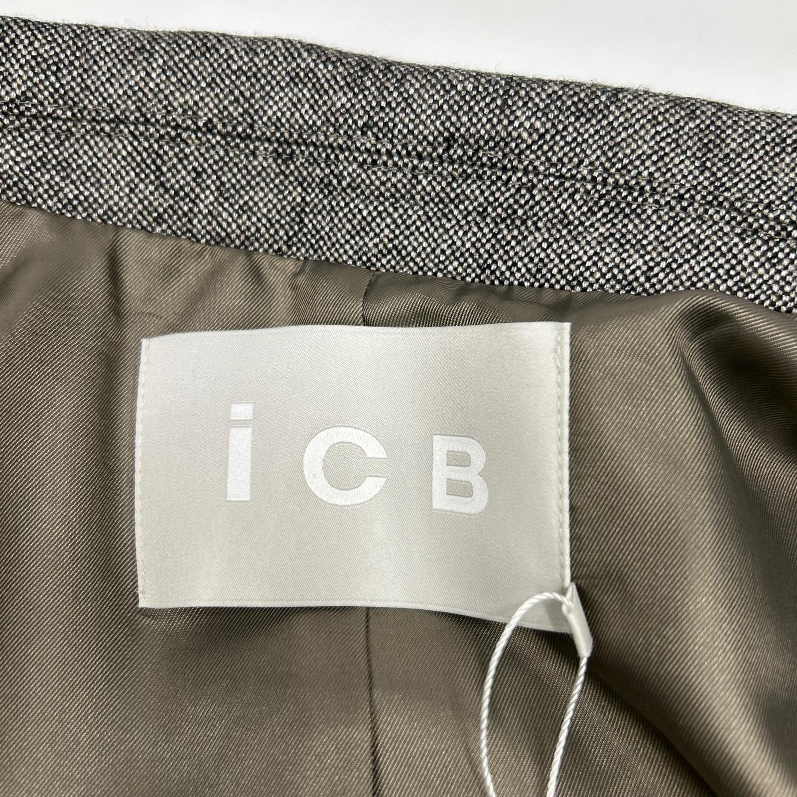ICB 艾西碧 棕色混纺 优雅粗花呢 西装外套 夹克