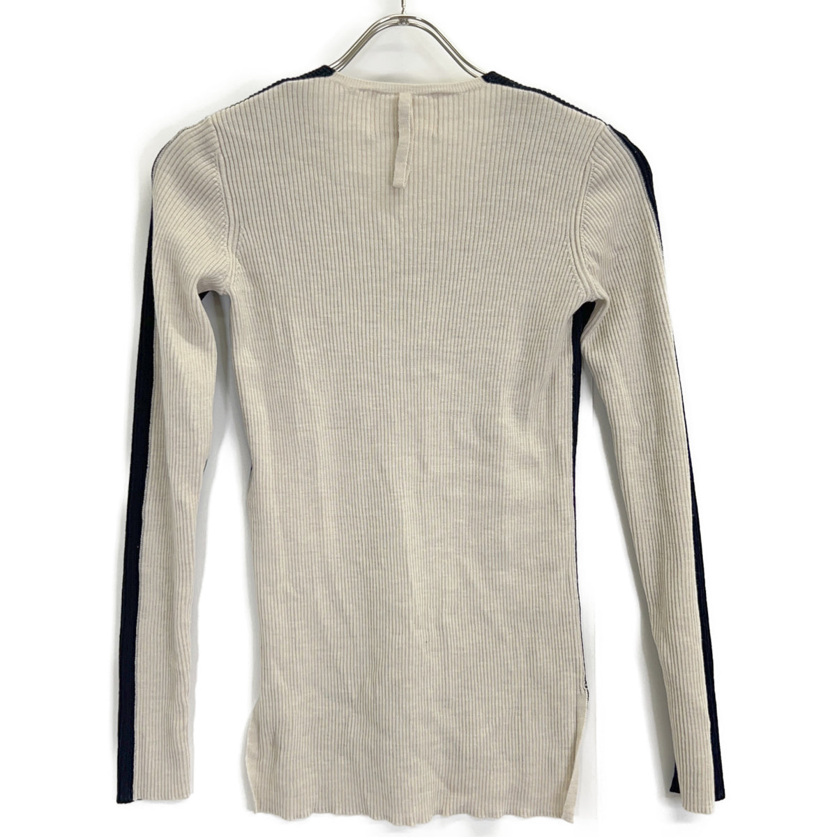 BEIGE ベイジ ベージュ×ブラック LA MONNAIE Vネックニット トップス