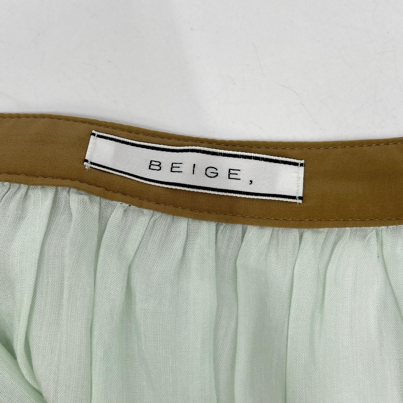 BEIGE 米色 白色×骆驼色 PAULINE 皮革拼接女式衬衫 上衣 4 女款