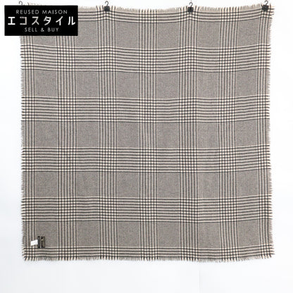 23区 【美品】AA3DIA0403 格纹羊绒围巾 F 女士