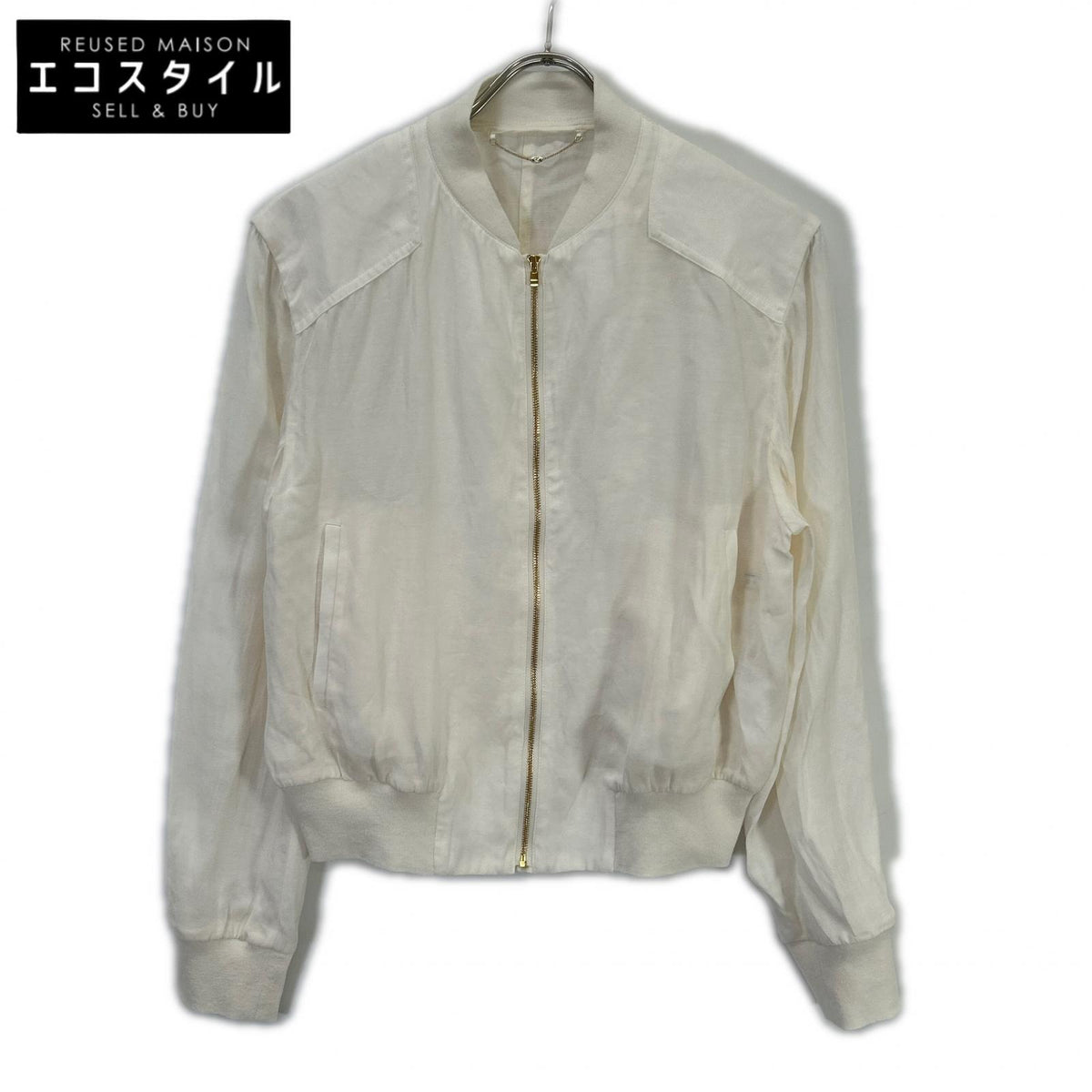 BEIGE White BERNARD Blouson Jacket