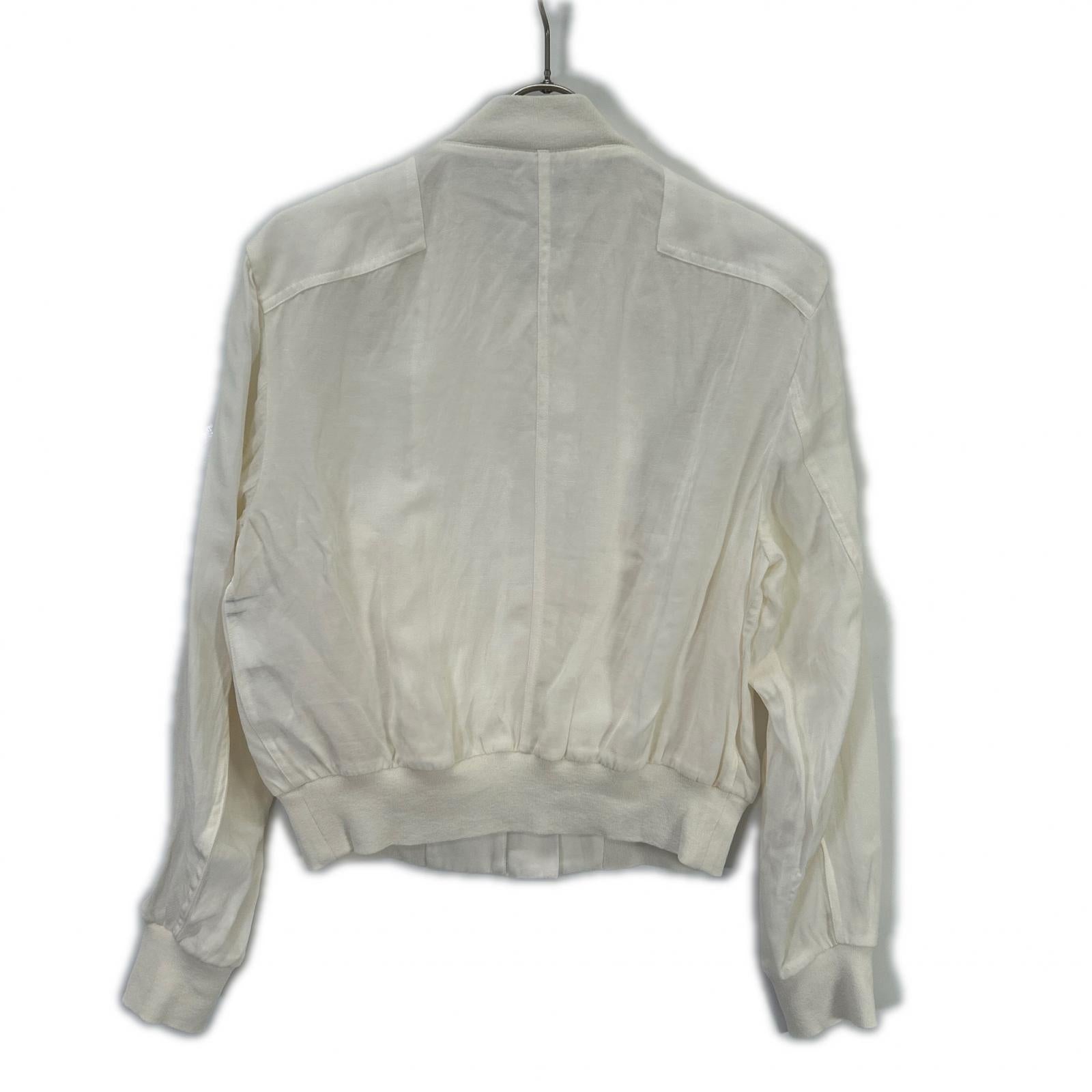 White Bernard Blouson Jacket 4 Ladies