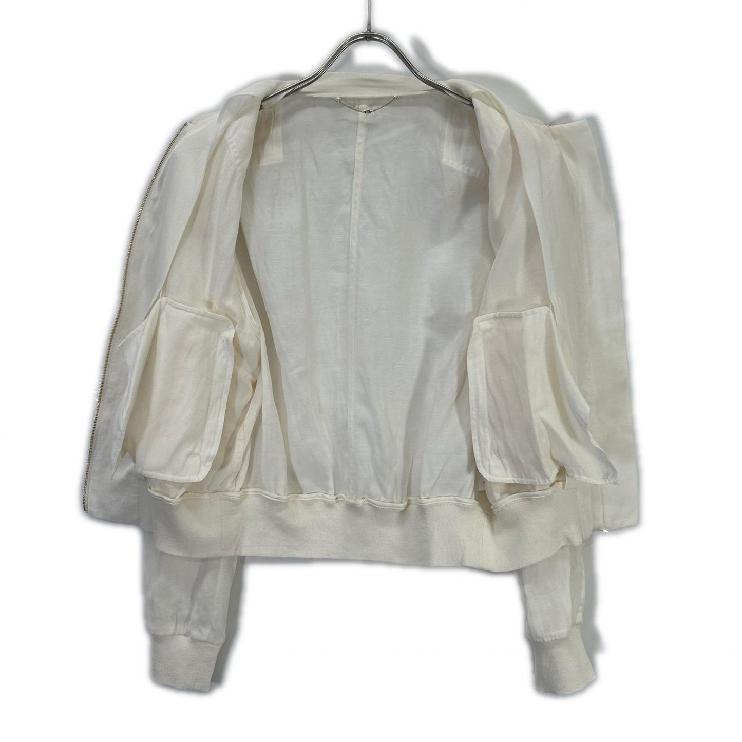 White Bernard Blouson Jacket 4 Ladies