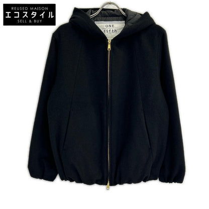 ONE FIFTH Black Melton Wool Insulated Parka Jacket 1 Women's