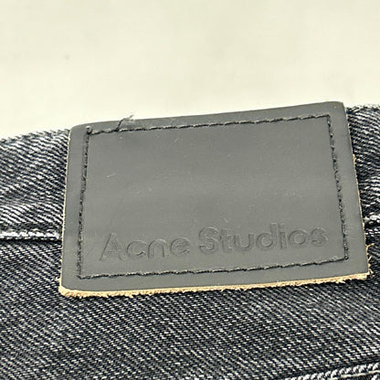 ACNE STUDIOS 朗盛 斯图迪奥 A00463 22年 黑色 宽松牛仔裤 牛仔裤 长裤 165/62A 女士