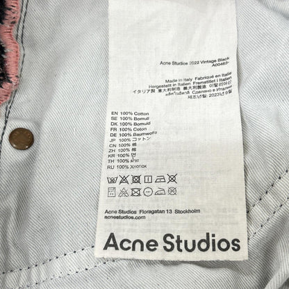 ACNE STUDIOS アクネ ストゥディオズ A00463 22年 ブラック リラックスフィットジーンズ デニム パンツ ボトムス