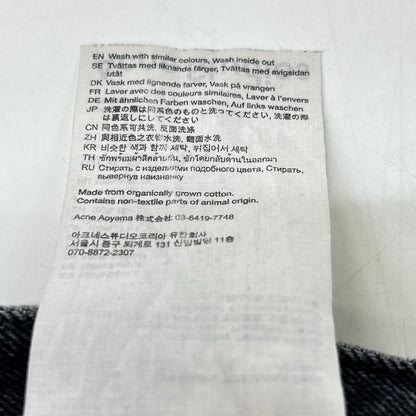 ACNE STUDIOS アクネ ストゥディオズ A00463 22年 ブラック リラックスフィットジーンズ デニム パンツ ボトムス