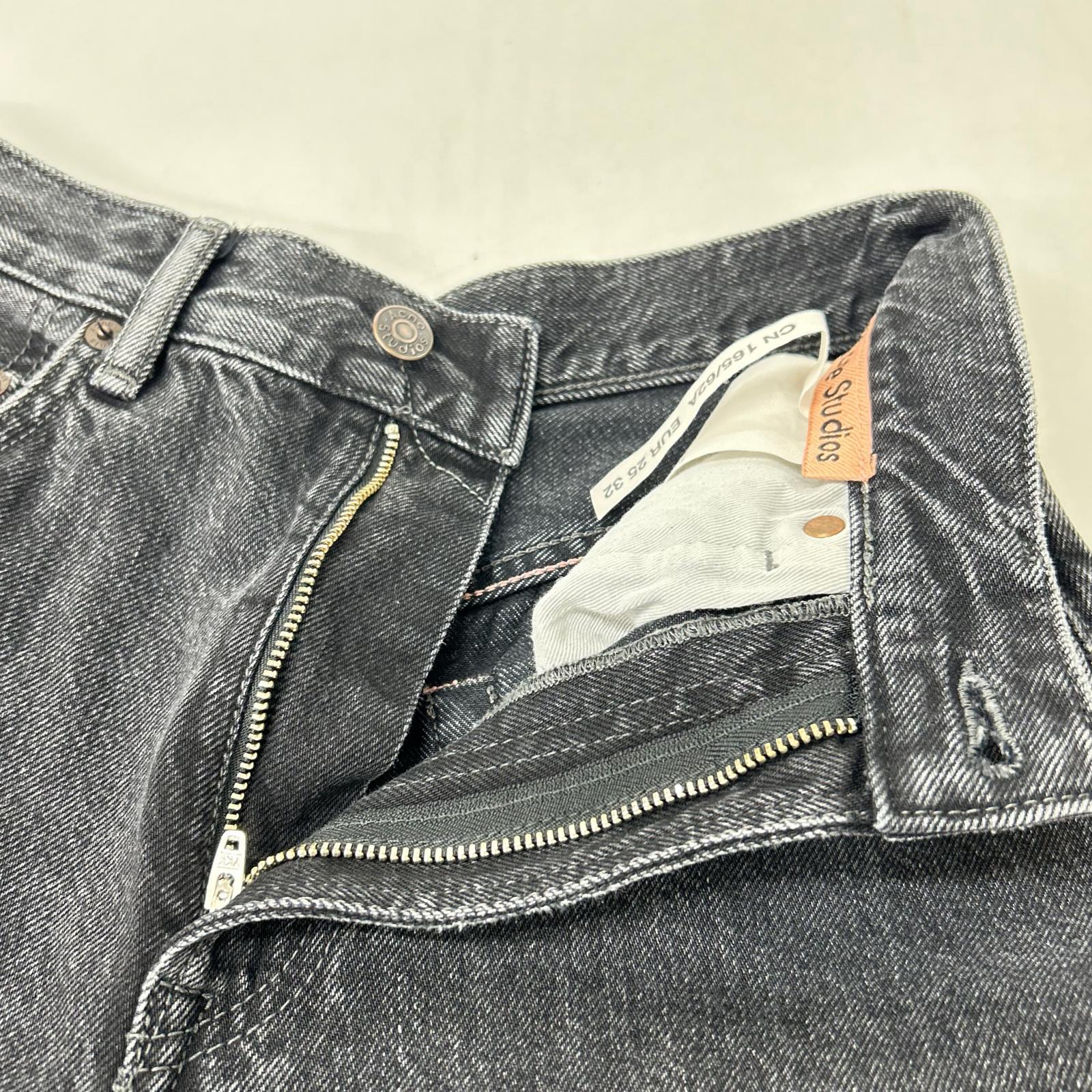 ACNE STUDIOS アクネ ストゥディオズ A00463 22年 ブラック リラックスフィットジーンズ デニム パンツ ボトムス