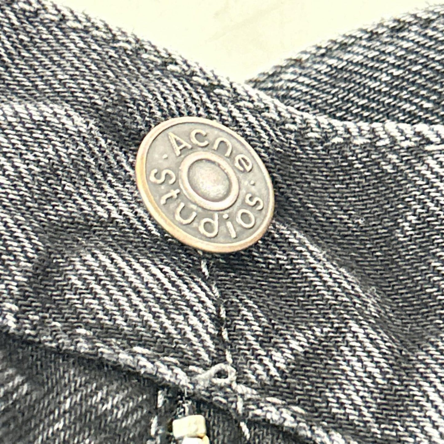 ACNE STUDIOS 朗盛 斯图迪奥 A00463 22年 黑色 宽松牛仔裤 牛仔裤 长裤 165/62A 女士