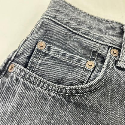 ACNE STUDIOS 朗盛 斯图迪奥 A00463 22年 黑色 宽松牛仔裤 牛仔裤 长裤 165/62A 女士