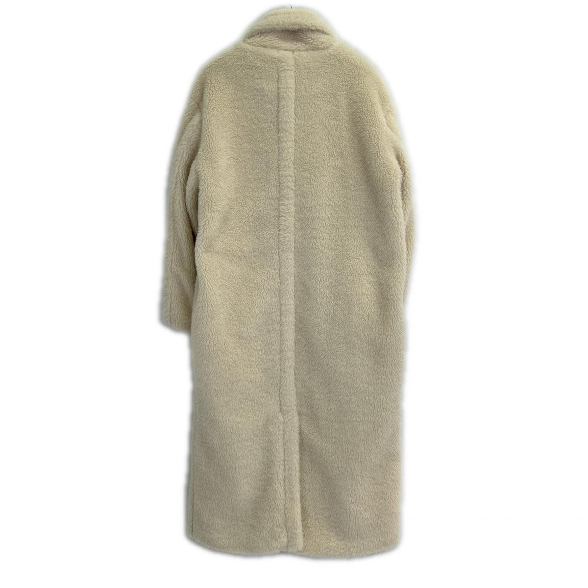 ACYM Acym 035351002 Ivory Teddy Boa Long Coat Coat