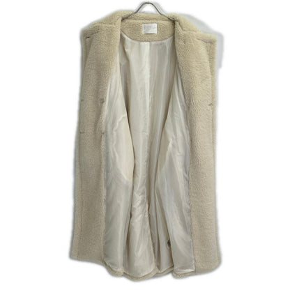 ACYM Acym 035351002 Ivory Teddy Boa Long Coat Coat