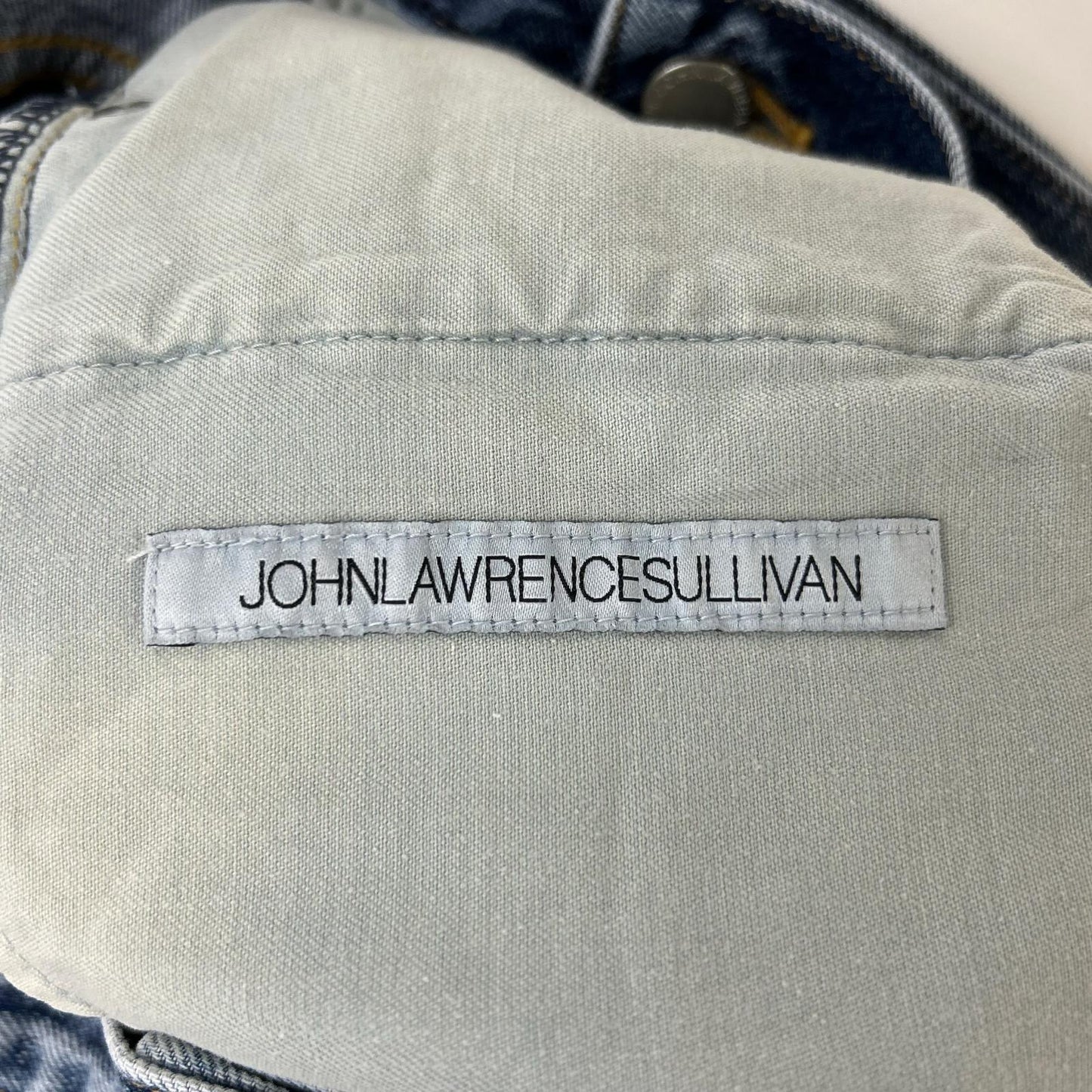 JOHN LAWRENCE SULLIVAN 约翰·劳伦斯·沙利文 蓝色 JLSW-02-S 水洗牛仔宽腿裤 裤装