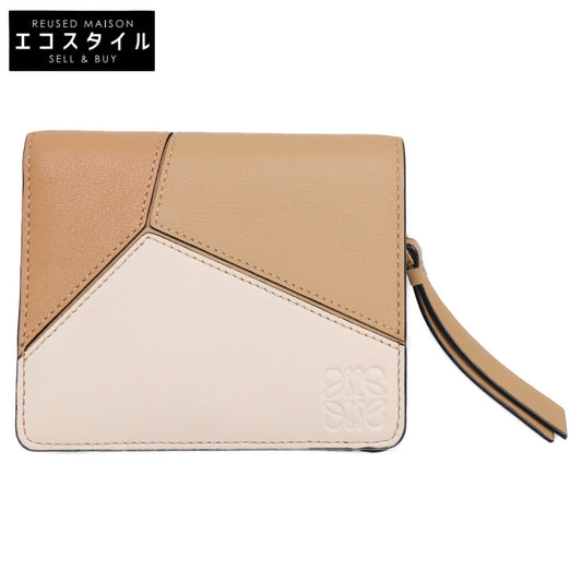 LOEWE C510Z41X01 2451 Puzzle Compact Zip Wallet Bi-fold wallet (with coin purse)