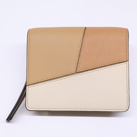 LOEWE C510Z41X01 2451 Puzzle Compact Zip Wallet Bi-fold wallet (with coin purse)