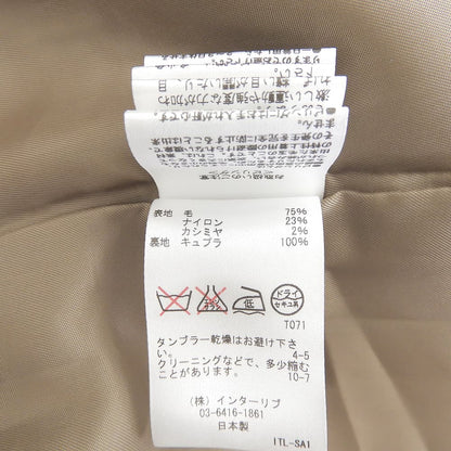 SACRA サクラ 美品 ウール ベルト付き ラップコート レディース ベージュ 38 601081 コート