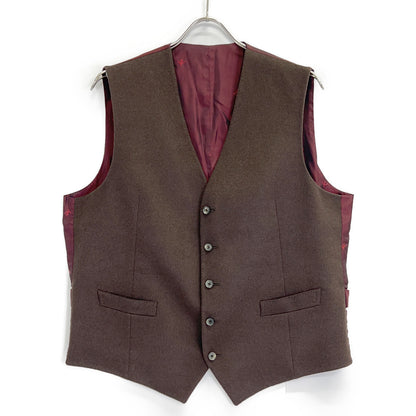 ISAIA 意萨亚 棕色 GT023I/000 100%羊绒 马甲 背心