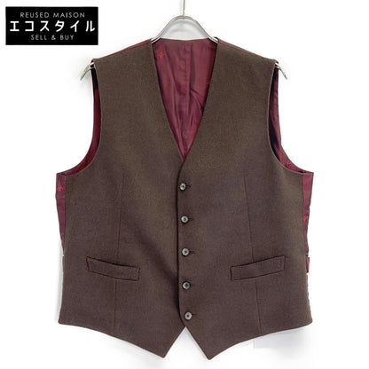 ISAIA 意萨亚 棕色 GT023I/000 100%羊绒 马甲 背心