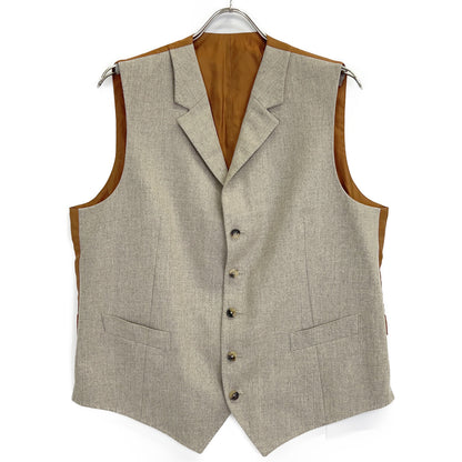 ISAIA 依萨亚 灰色 GT021I/000 100%羊毛 翻领 马甲 背心 52 男士