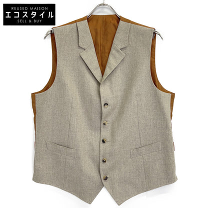 ISAIA イザイア グレー GT021I/000 ウール100 襟付き ベスト ジレー ベスト