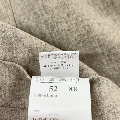 ISAIA 依萨亚 灰色 GT021I/000 100%羊毛 翻领 马甲 背心 52 男士