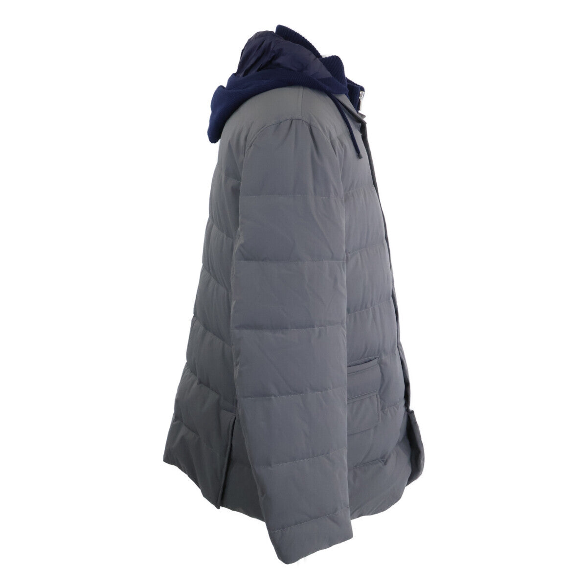 BRUNELLO CUCINELLI Brunello Cucinelli [Beautiful/Domestic Regular] LAK1548055 Wool/Cashmere/Silk Knit Hybrid Hooded Down Jacket L Men's