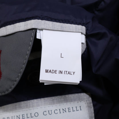 BRUNELLO CUCINELLI Brunello Cucinelli [Beautiful/Domestic Regular] LAK1548055 Wool/Cashmere/Silk Knit Hybrid Hooded Down Jacket L Men's