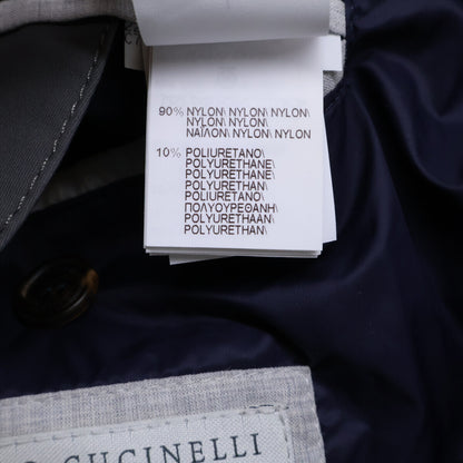 BRUNELLO CUCINELLI Brunello Cucinelli [Beautiful/Domestic Regular] LAK1548055 Wool/Cashmere/Silk Knit Hybrid Hooded Down Jacket L Men's