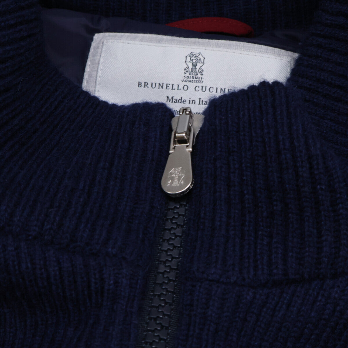 BRUNELLO CUCINELLI Brunello Cucinelli [Beautiful/Domestic Regular] LAK1548055 Wool/Cashmere/Silk Knit Hybrid Hooded Down Jacket L Men's