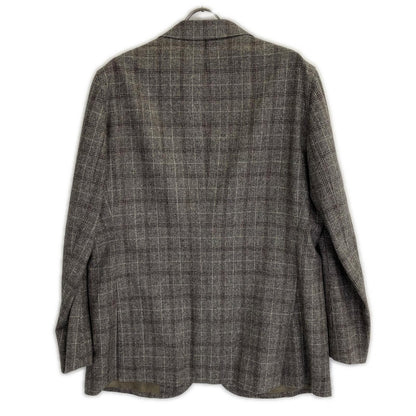 Sartoria Ypsilon サルトリアイプシロン グレーブラウン E.THOMAS生地 カシミヤ混ウール チェック 2B ジャケット ジャケット