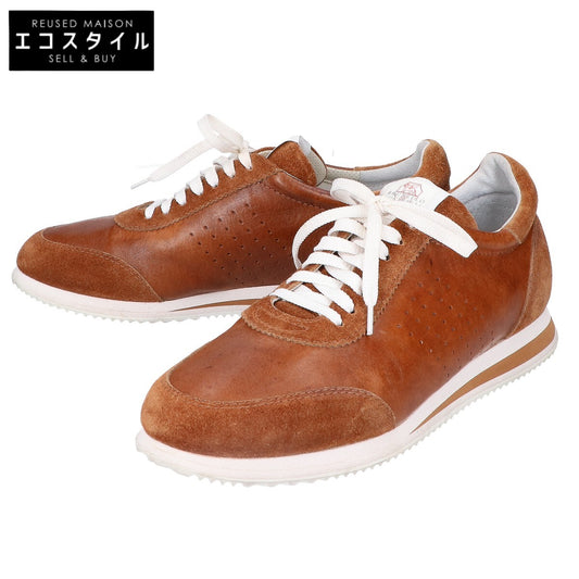 BRUNELLO CUCINELLI ブルネロクチネリ レザーｘスエード スニーカー シューズ