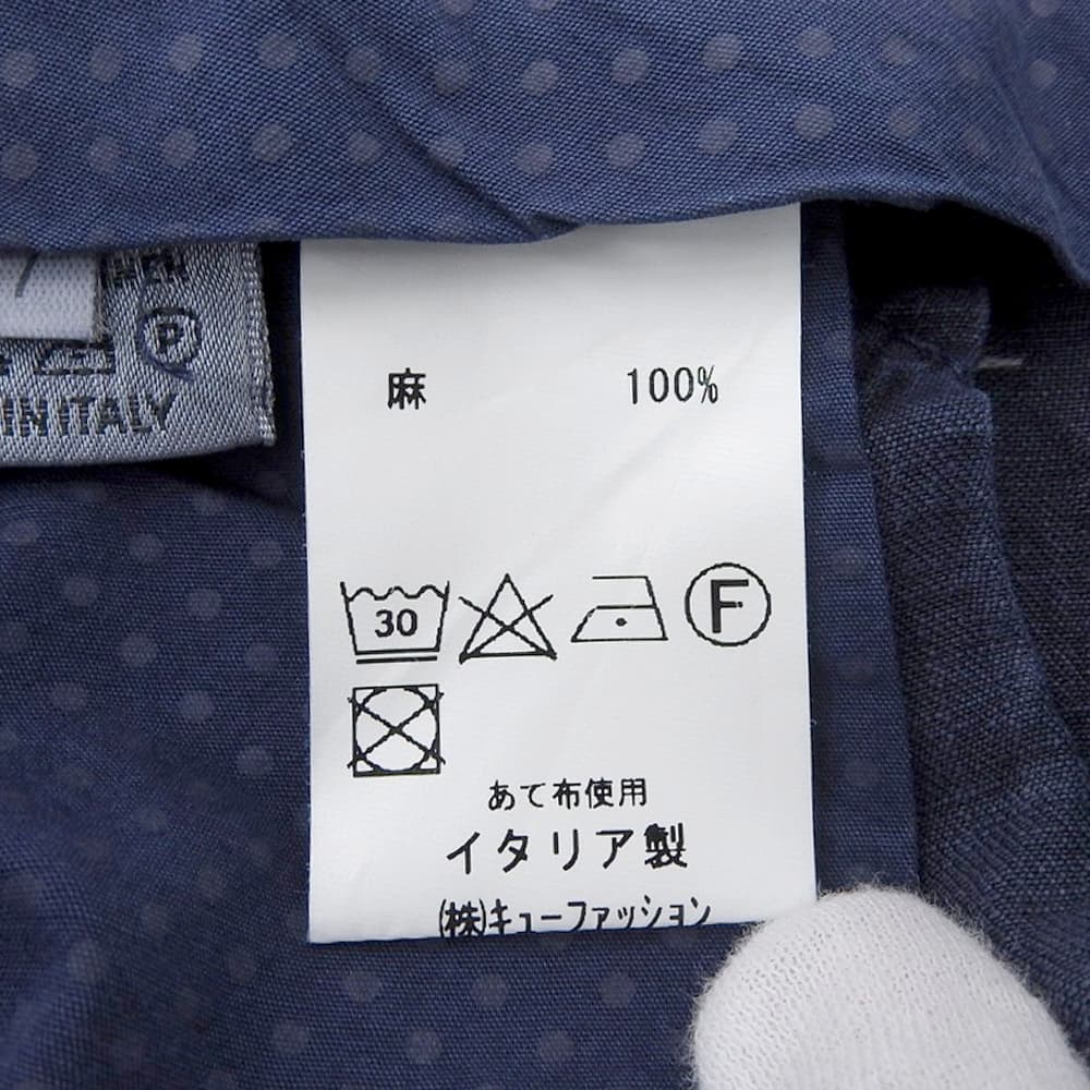 ROTASPORT ロータースポーツ 美品 リネン 1P スラックス パンツ ボトムス メンズ インディゴ 54 ボトムス